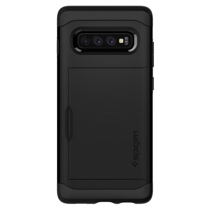 UTGATT4 - SPIGEN Slim Armor CS Skal till Samsung Galaxy S10 Plus - Svart
