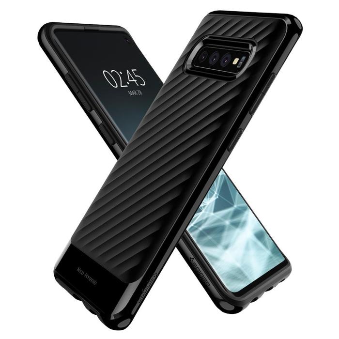 UTGATT4 - SPIGEN Neo Hybrid Skal till Samsung Galaxy S10 - Svart