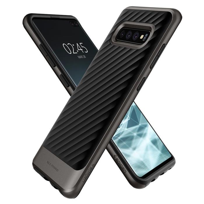UTGATT5 - SPIGEN Neo Hybrid Skal till Samsung Galaxy S10 - Grå