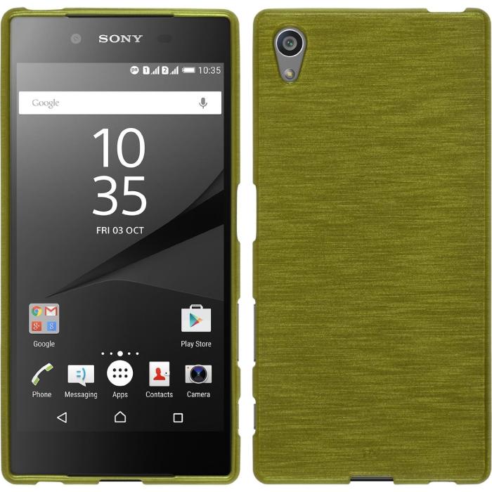 UTGATT5 - Brushed Flexicase Skal till Sony Xperia Z5 - Grön