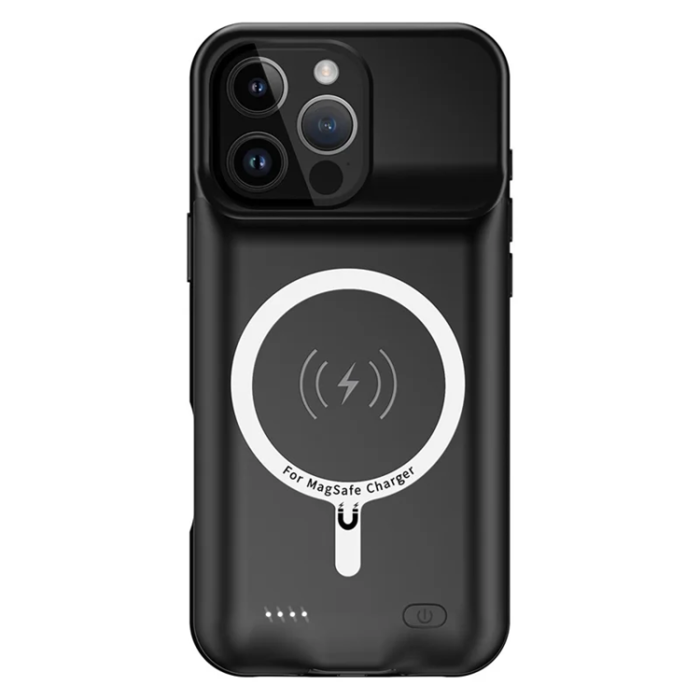 A-One Brand - iPhone 16 Pro Batteriskal Magsafe 7000mAh A19S - Svart