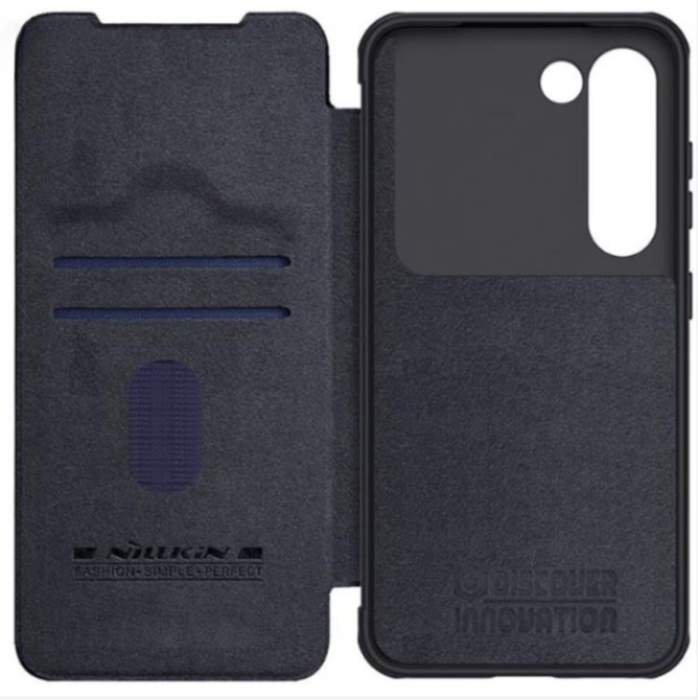 Nillkin - Nillkin Galaxy S23 Plånboksfodral Qin Pro - Svart