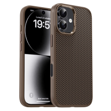 iPaky - IPAKY iPhone 17 Mobilskal Carbon Fiber - Ökenguld