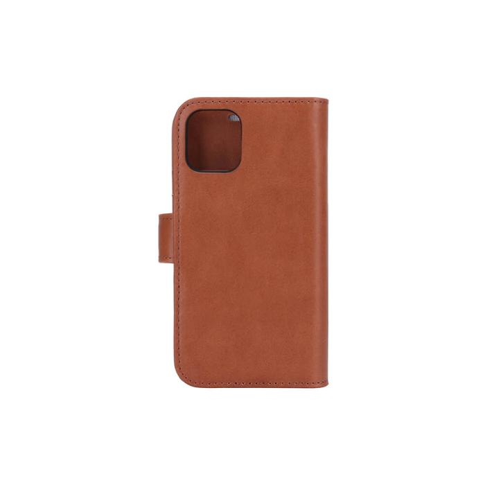 Radicover - RADICOVER iPhone 12 Mini Plånboksfodral Strålningsskydd läder - Brun