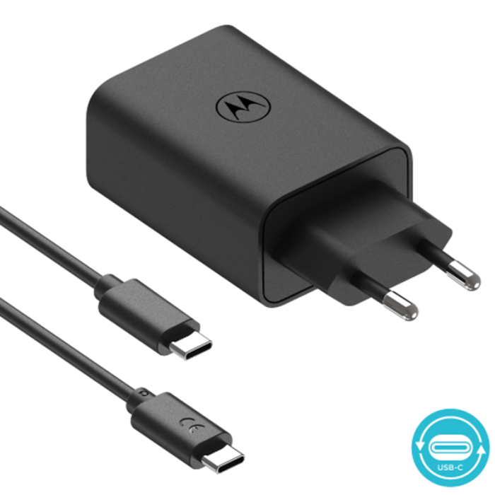 UTGATT1 - Motorola TurboPower Laddare - kabel C-C 50 Duo USB-C