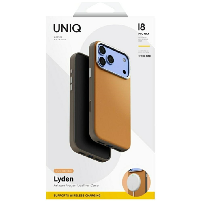 UNIQ - UNIQ Mobilskal För iPhone 18 Pro/17 Pro Lyden DS Magclick - Sand