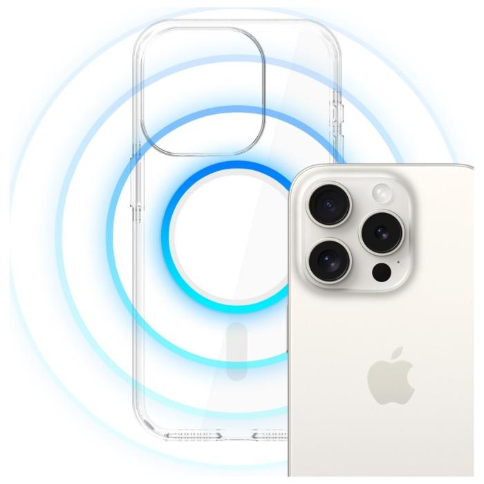 3MK - 3MK iPhone 15 Pro Mobilskal MagSafe EverClear - Genomskinlig