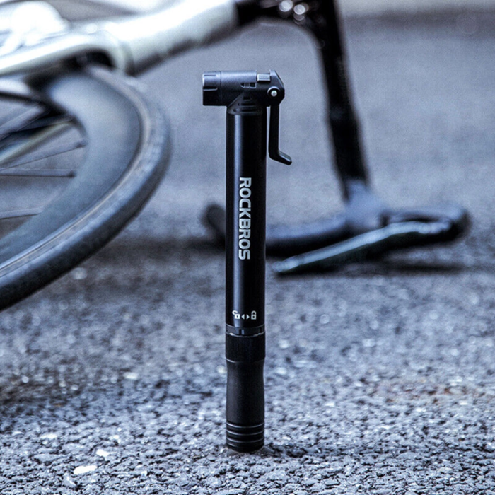 Rockbros - Rockbros handpump för cykel + skruvmejsel - Svart