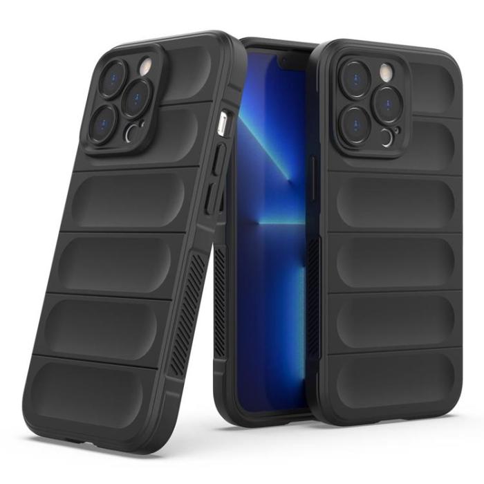 OEM - iPhone 13 Pro Skal Elastic Armored Magic Shield - svart