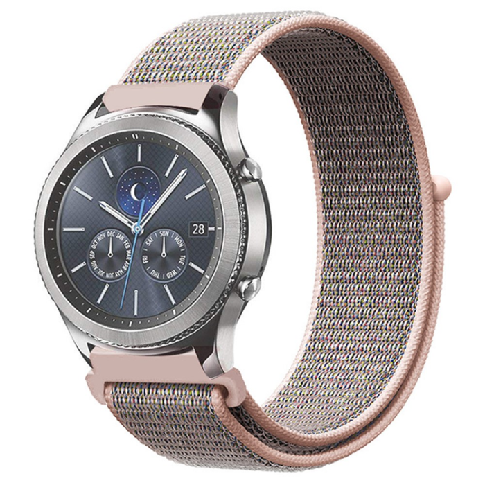 KALEBOL - Kalebol Galaxy Watch 6/6 Classic Armband Nylon Loop - Rosa