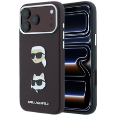 KARL LAGERFELD - Karl Lagerfeld Mobilskal F&ouml;r iPhone 18 Pro/17 Pro Magsafe Heads Pins & Logo