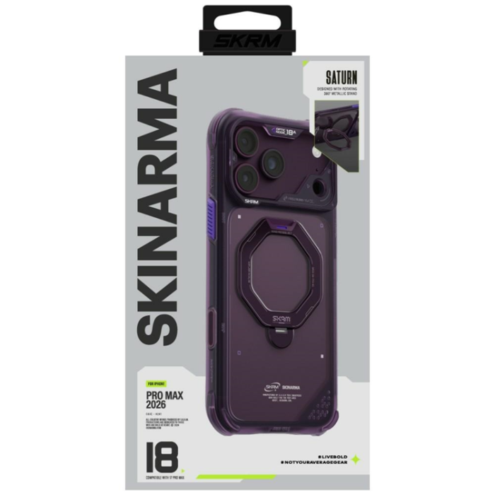 Skinarma - Skinarma Mobilskal För iPhone 18 Pro Max/17 Pro Max Magsafe Saturn Kickstand
