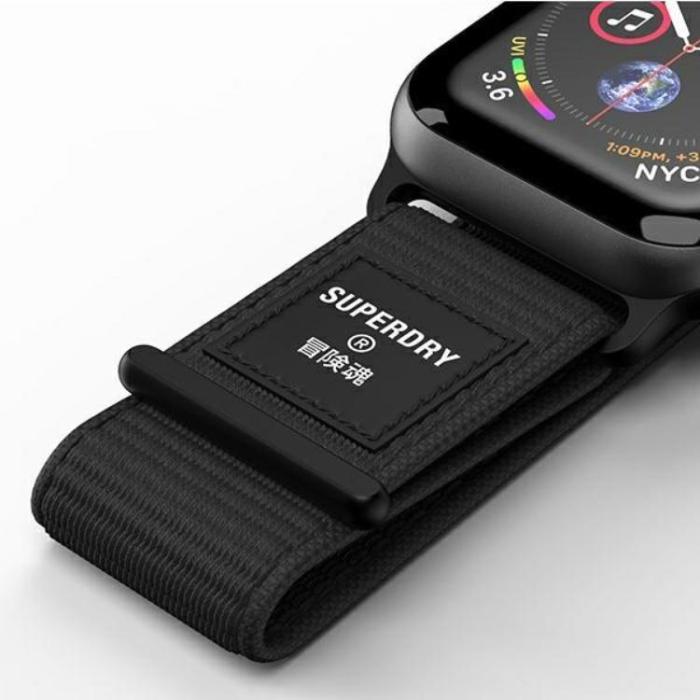 Superdry - Superdry Nylon Weave Band Apple Watch 38/40/41 mm - Svart