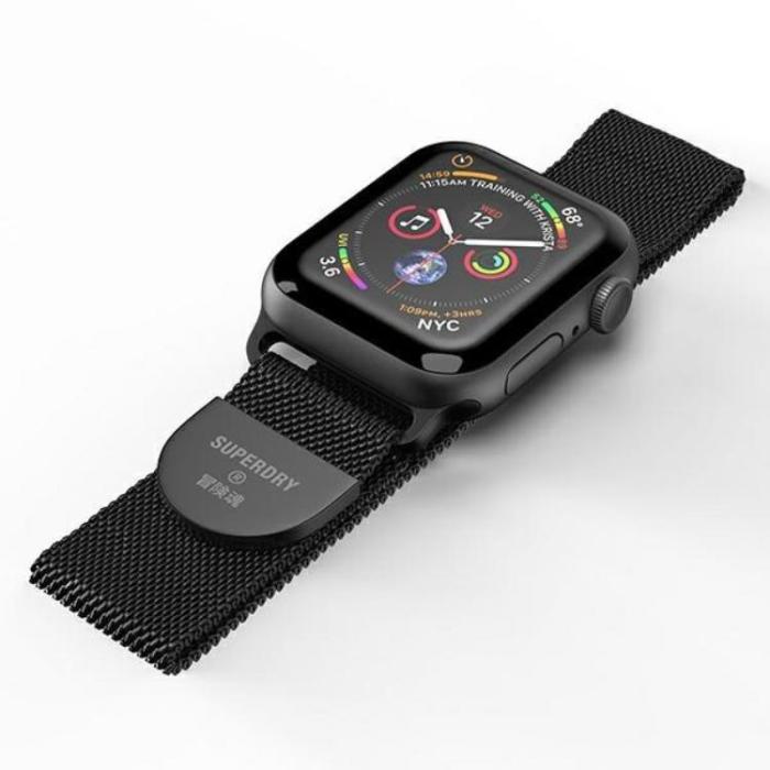 Superdry - Superdry Chainmail Band Apple Watch 38/40/41 mm - Svart