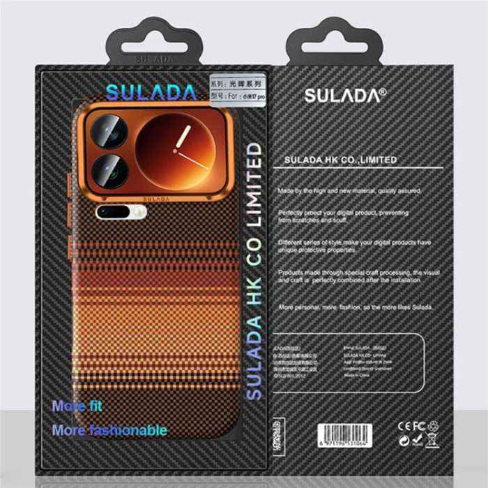 SULADA - SULADA Mobilskal till Xiaomi 17 Pro Magsafe Shockproof - Orange