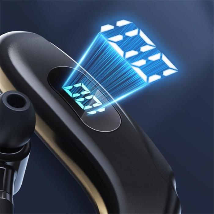 OEM - Single In-Ear Hörlur Bluetooth med Digital LED-Display Earhook Q20