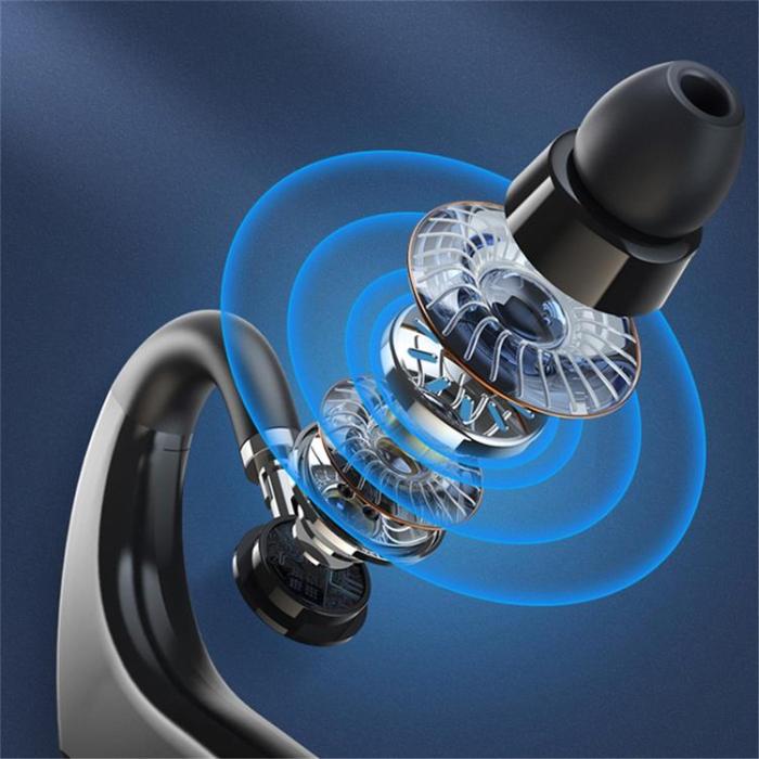 OEM - Single In-Ear Hörlur Bluetooth med Digital LED-Display Earhook Q20