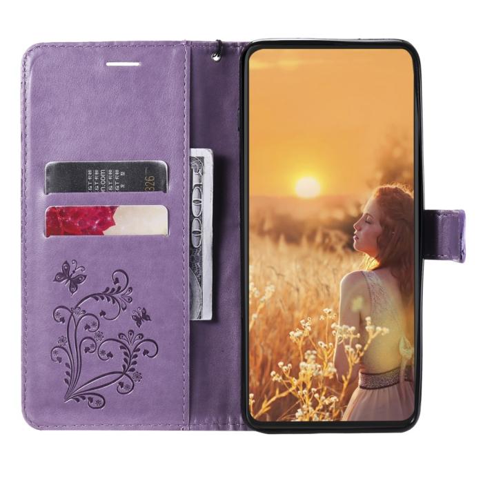 OEM - Fjärilar Plånboksfodral iPhone 13 Pro - Lila