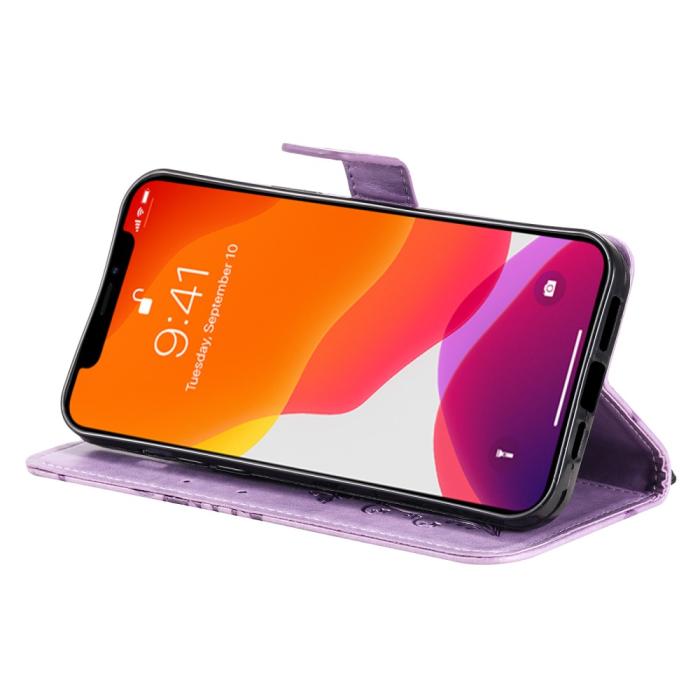 OEM - Fjärilar Plånboksfodral iPhone 13 Pro - Lila