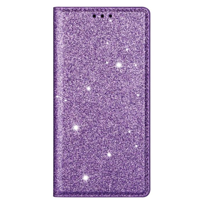 OEM - Glittrande Plånboksfodral iPhone 13 Pro - Lila