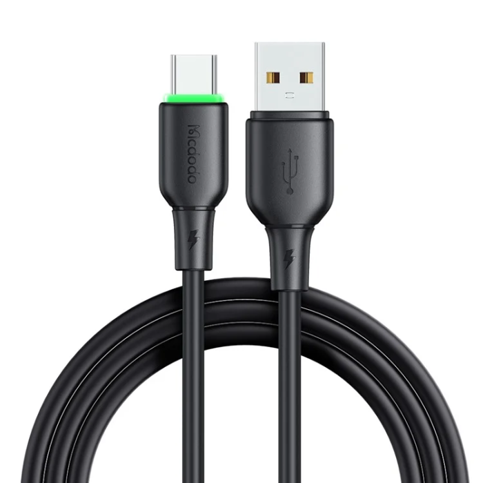 MCDODO - MCDODO USB-A - USB-C 6A Kabel 1.2M CA-475 Alpha - Svart