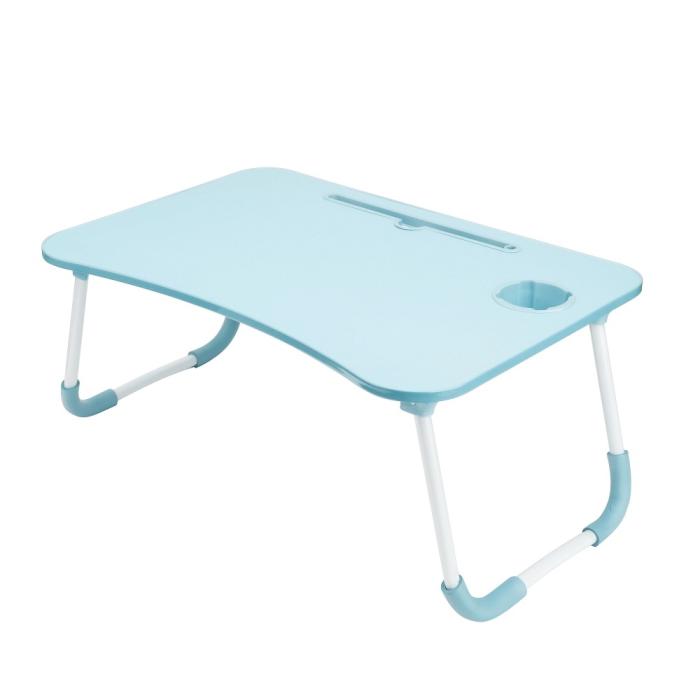 Forcell - Hopfällbart laptopbord med muggstativ, Blå