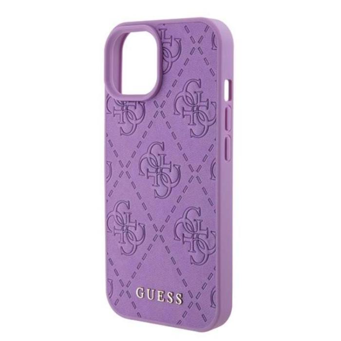 Guess - Guess iPhone 15 Mobilskal Stamped - Lila