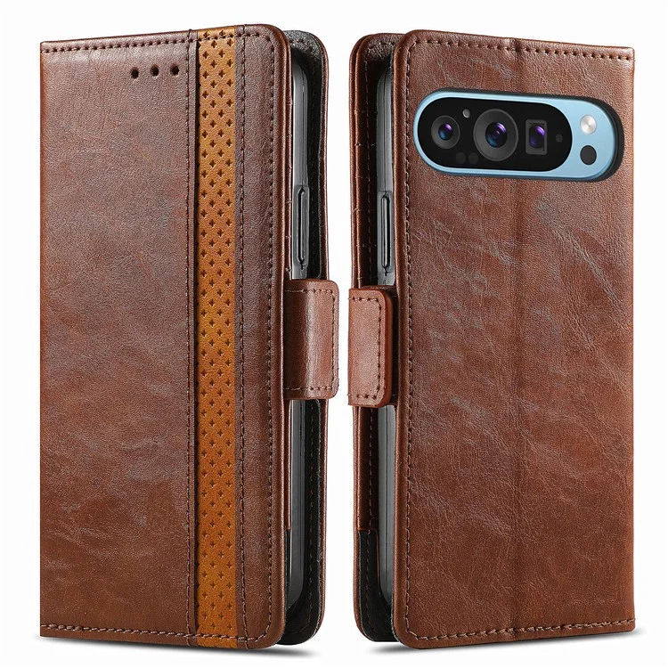 Google Pixel 10/10 Pro Plånboksfodral Caseneo - Brun | 2353 | AlltMobil