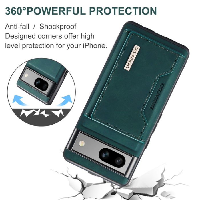 DG.MING - DG.MING Google Pixel 7A Plånboksfodral M2 2-in-1 - Grön