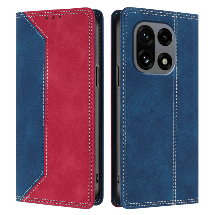 A-One Brand - OnePlus 15 Konstläder Plånboksfodral Färg Splicing RFID-Skydd