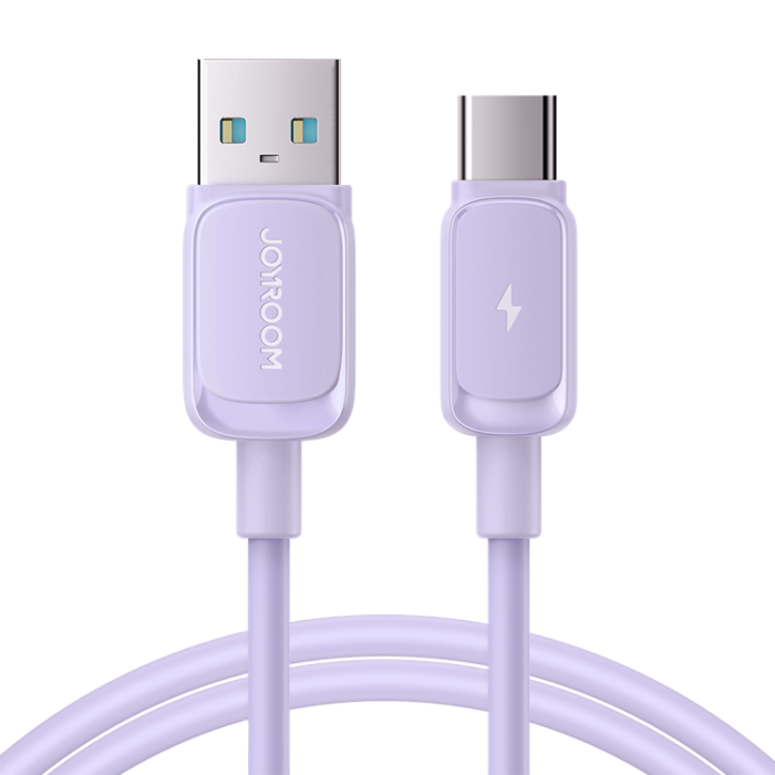 Joyroom - Joyroom USB-C till USB-A kabel 3A 1.2m - Lila