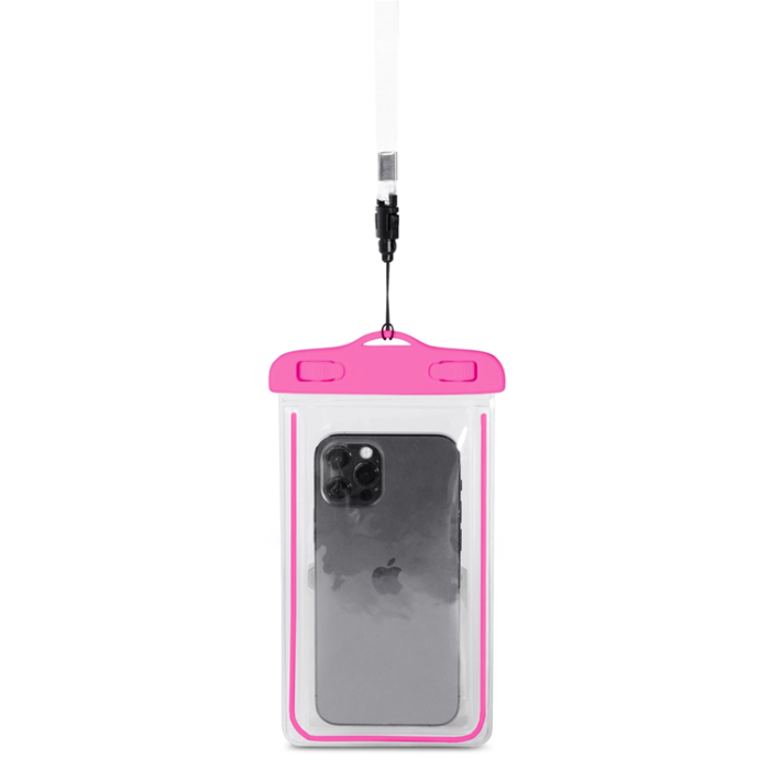 OEM - Vattentätt Mobilfodral PVC Med Lanyard - Rosa
