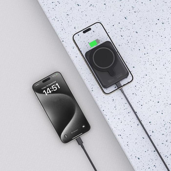 Tech-Protect - Magsafe Powerbank 5000mah PB10 LifeMag - Svart