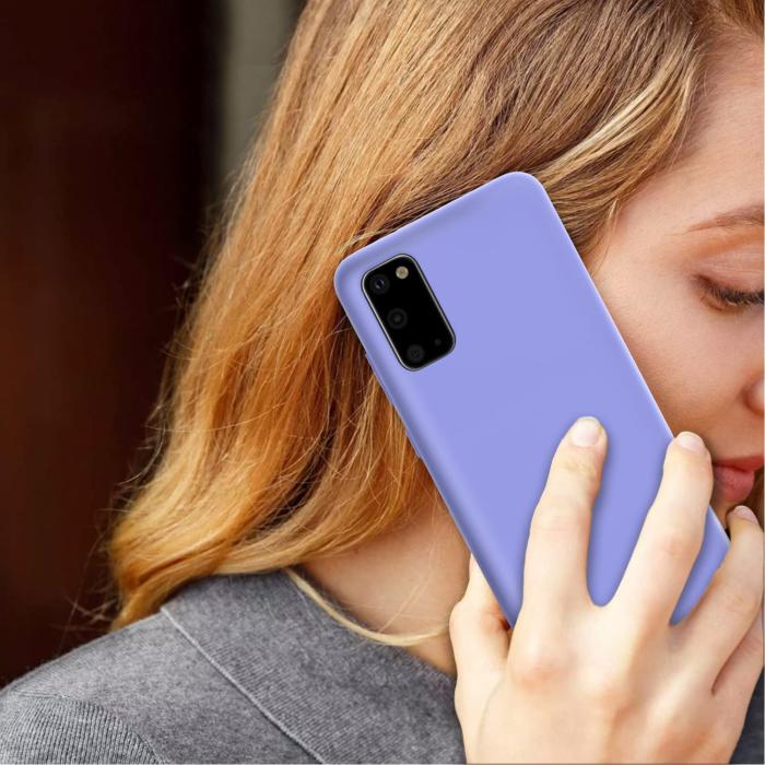 A-One Brand - Liquid Silikon skal till Samsung Galaxy S20 FE - Lila
