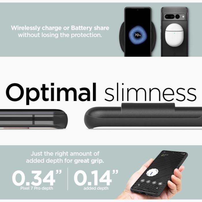 Spigen - Spigen Google Pixel 7 Pro Skal Thin Fit - Svart