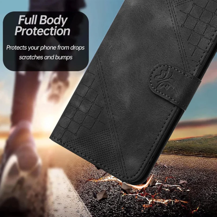 A-One Brand - iPhone 17 Pro Max Plånboksfodral Butterfly Flower - Svart