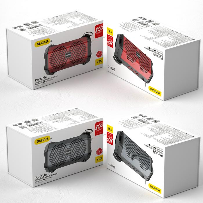 Dudao - Dudao Trådlös Bluetooth 5.0 Högtalare 3W 500mAh Radio - Svart