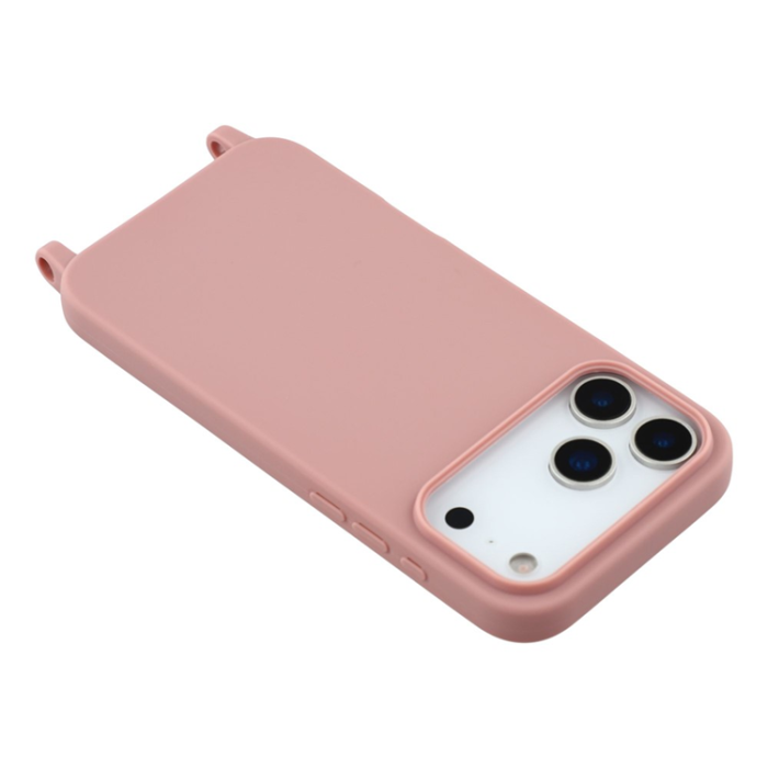 A-One Brand - iPhone 17 Pro Max Mobilskal TPU Shockproof med Lanyard - Djuprosa