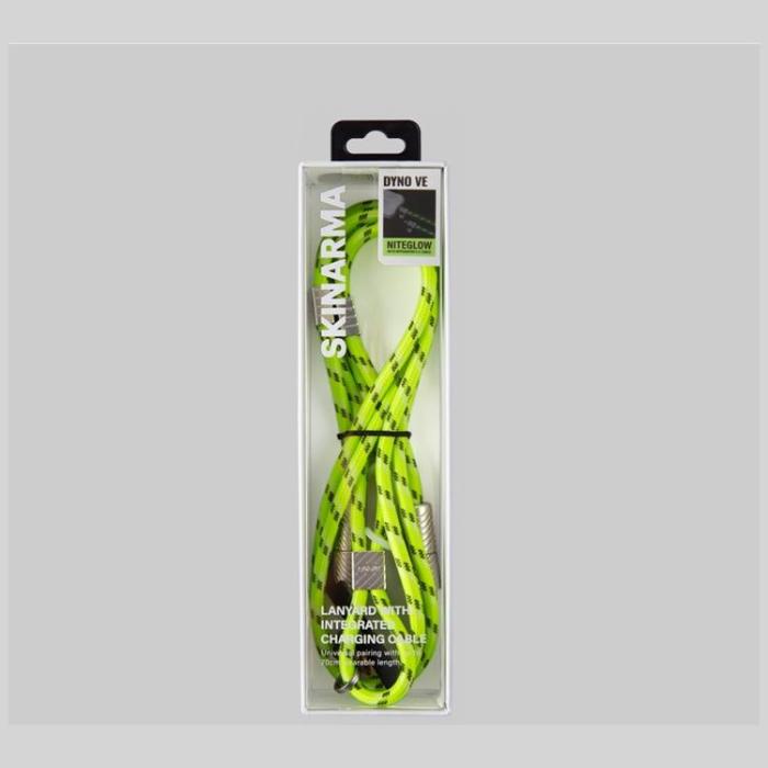 Skinarma - Skinarma 2in1 USB-C Till USB-C Kabel Lanyard Dyno Ve - Niteglow