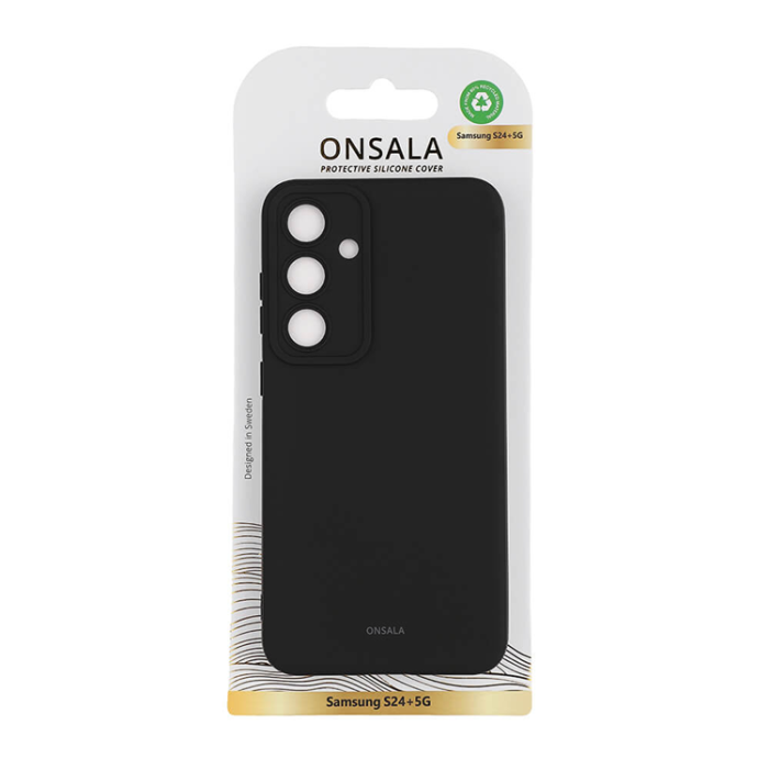 Onsala - Onsala Galaxy S24 Plus Mobilskal Silikonkänsla - Svart