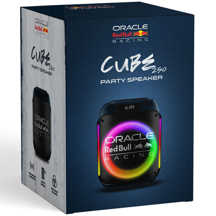 Red Bull - Oracle Red Bull Racing Partyhögtalare Bluetooth RGB 40W RB-SK250 - Blå