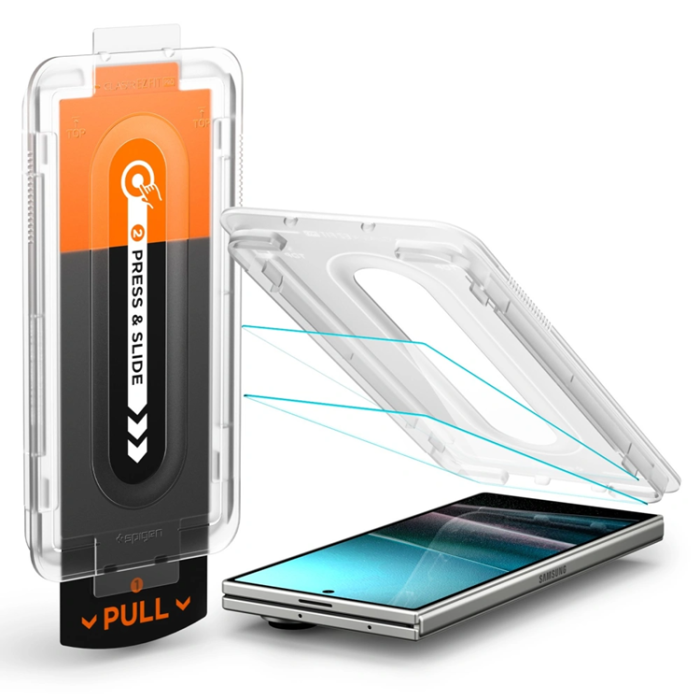 Spigen - [2-Pack] Spigen Galaxy Z Fold 7 Härdat Glas Skärmskydd EZ Fit Pro