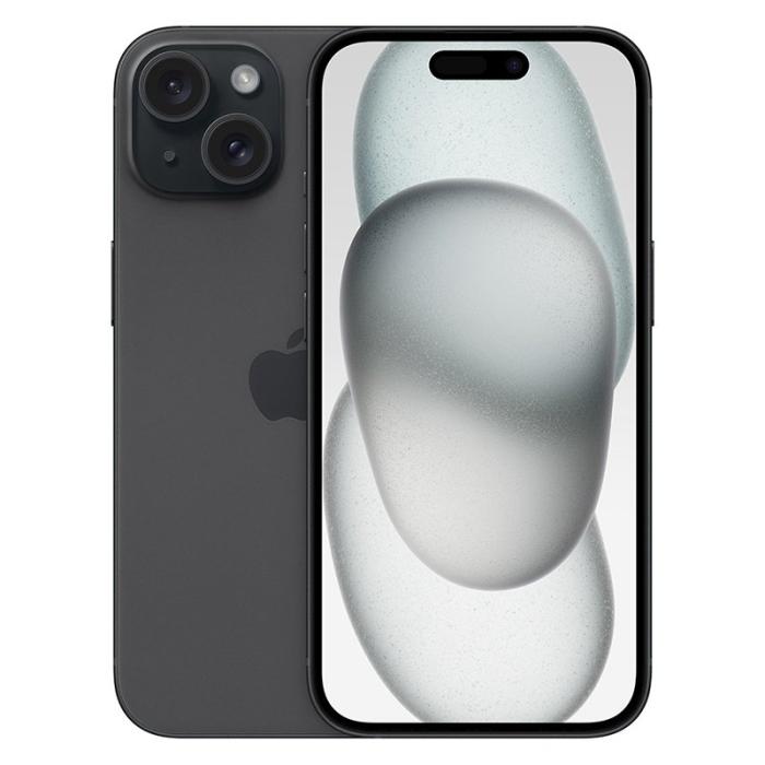 Apple - Apple iPhone 15 - 6GB - 128GB - Svart