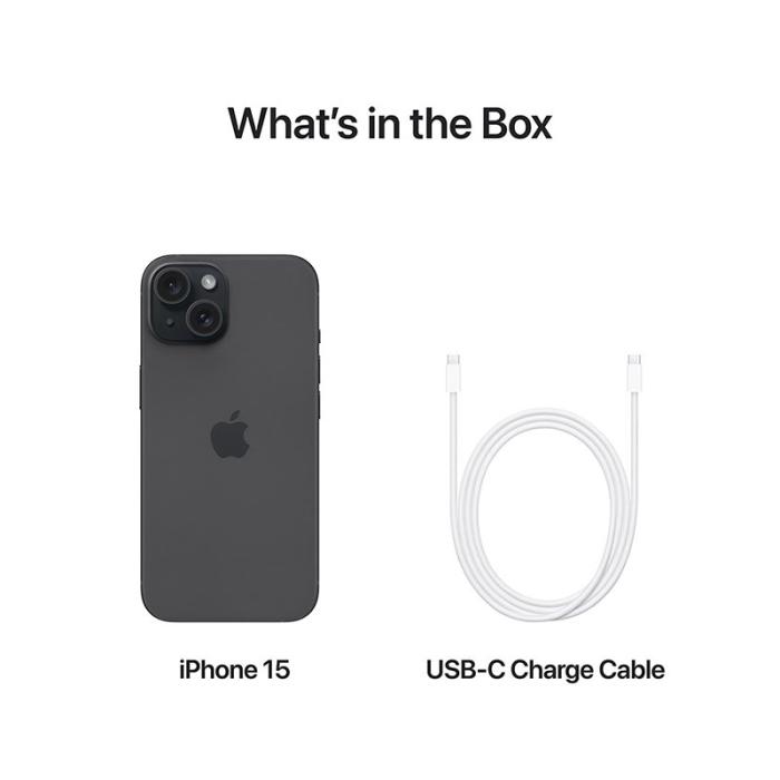 Apple - Apple iPhone 15 - 6GB - 128GB - Svart