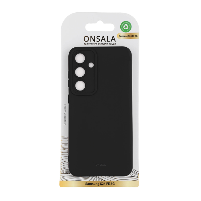 Onsala - Onsala Galaxy S24 FE 5G Mobilskal Silikon - Svart
