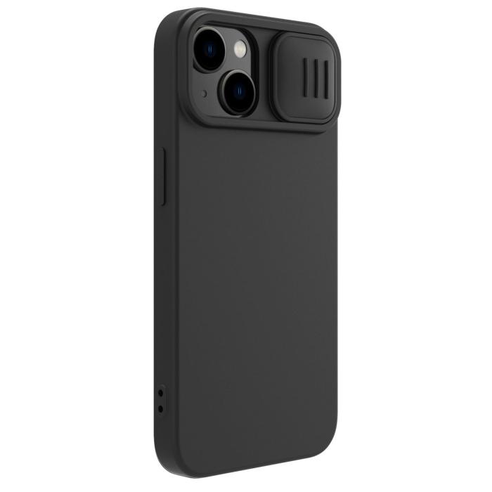 Nillkin - Nillkin iPhone 14 Plus Skal Magsafe CamShield Silicone - Svart