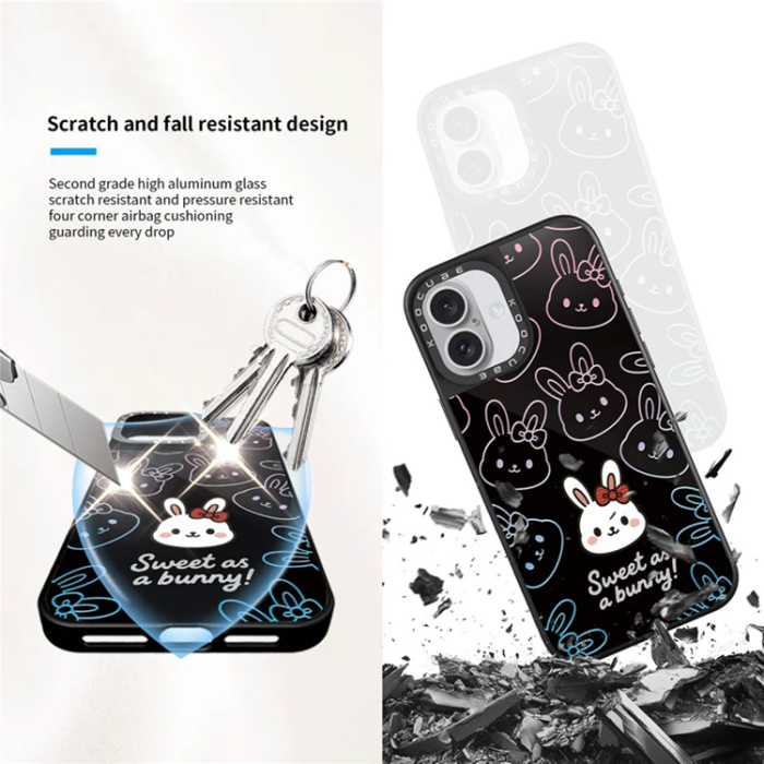 A-One Brand - Mobilskal till iPhone 16 Plus MagSafe Aluminium Silikon