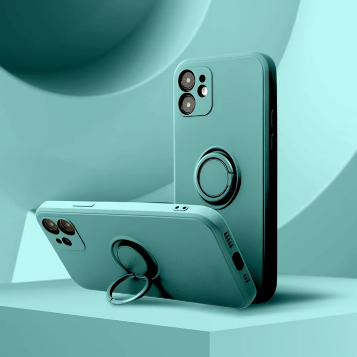 OEM - Xiaomi Redmi Note 14 5G Mobilskal Silikon Ring - Grön
