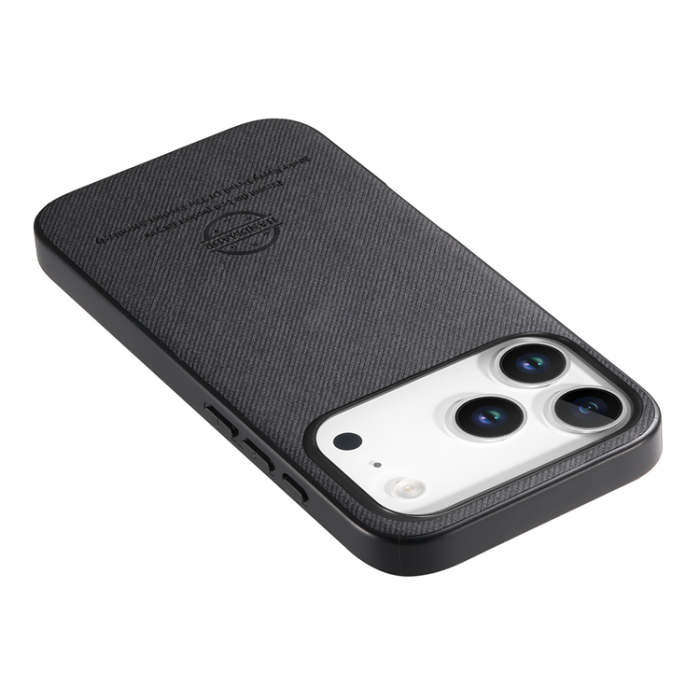 A-One Brand - iPhone 17 Pro Mobilskal Trasa Läder - Svart
