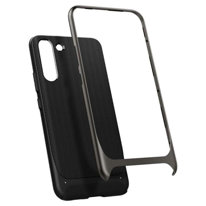 Spigen - Spigen Neo Hybrid Skal Galaxy S22 - Gunmetal